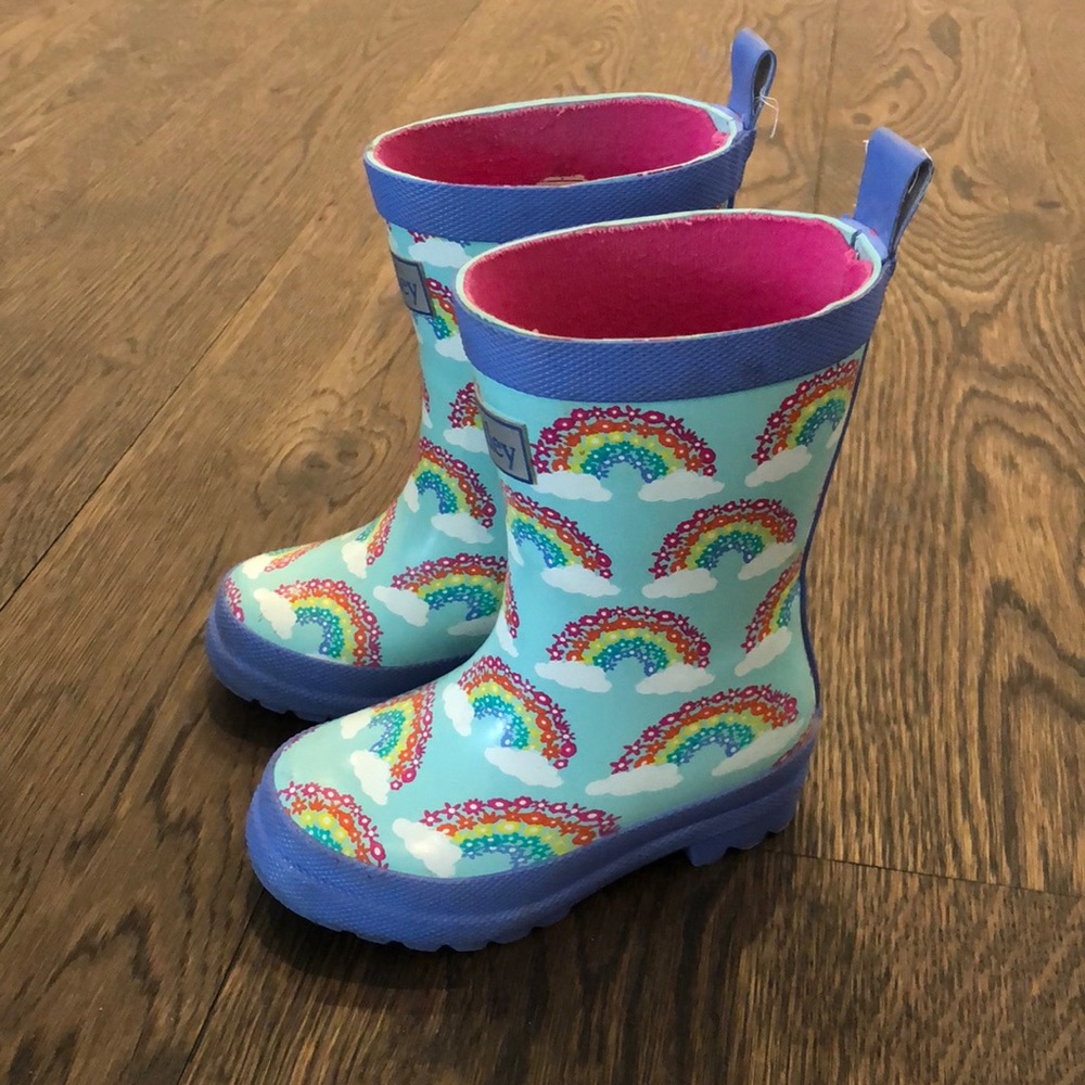 Hatley Rainbow Rain Boots Size 6 Toddler girl